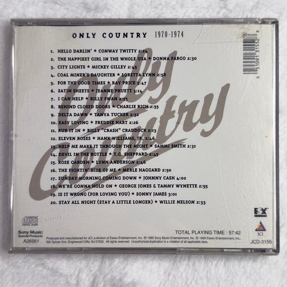 Only Country 1970-1974 CD | 20 Country Hits Ray Price, Conway Twitty,Loretta Lyn - Picture 2 of 7